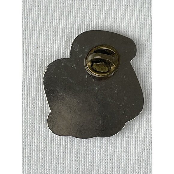 Vintage Enamel Pin “RU” Robin’s Egg Blue Silver Logo - Picture 2 of 4